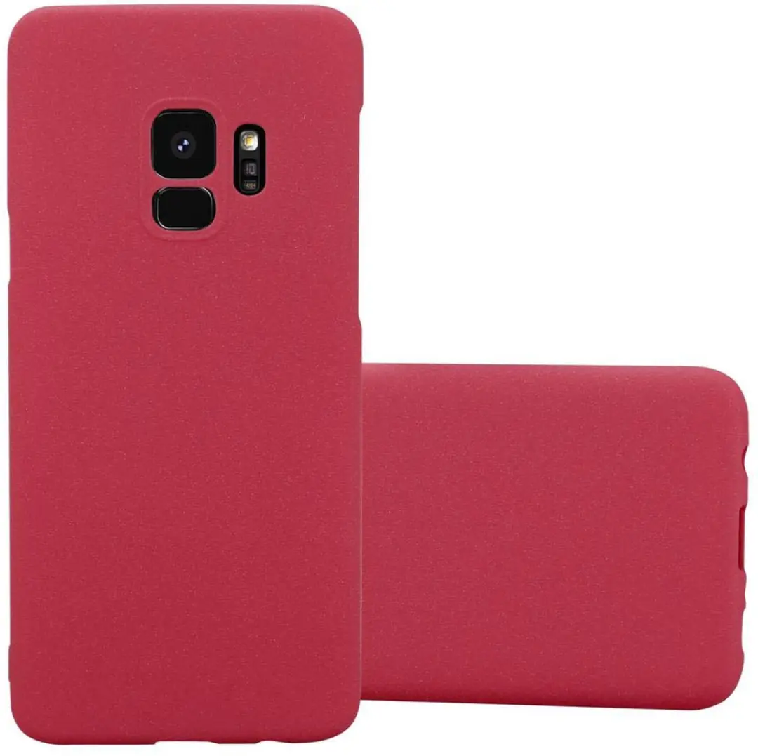 Cadorabo Hoesje geschikt voor Samsung Galaxy S9 in FROSTY ROOD