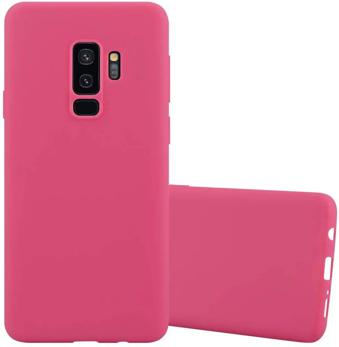 Cadorabo Hoesje geschikt voor Samsung Galaxy S9 PLUS in CANDY ROOD