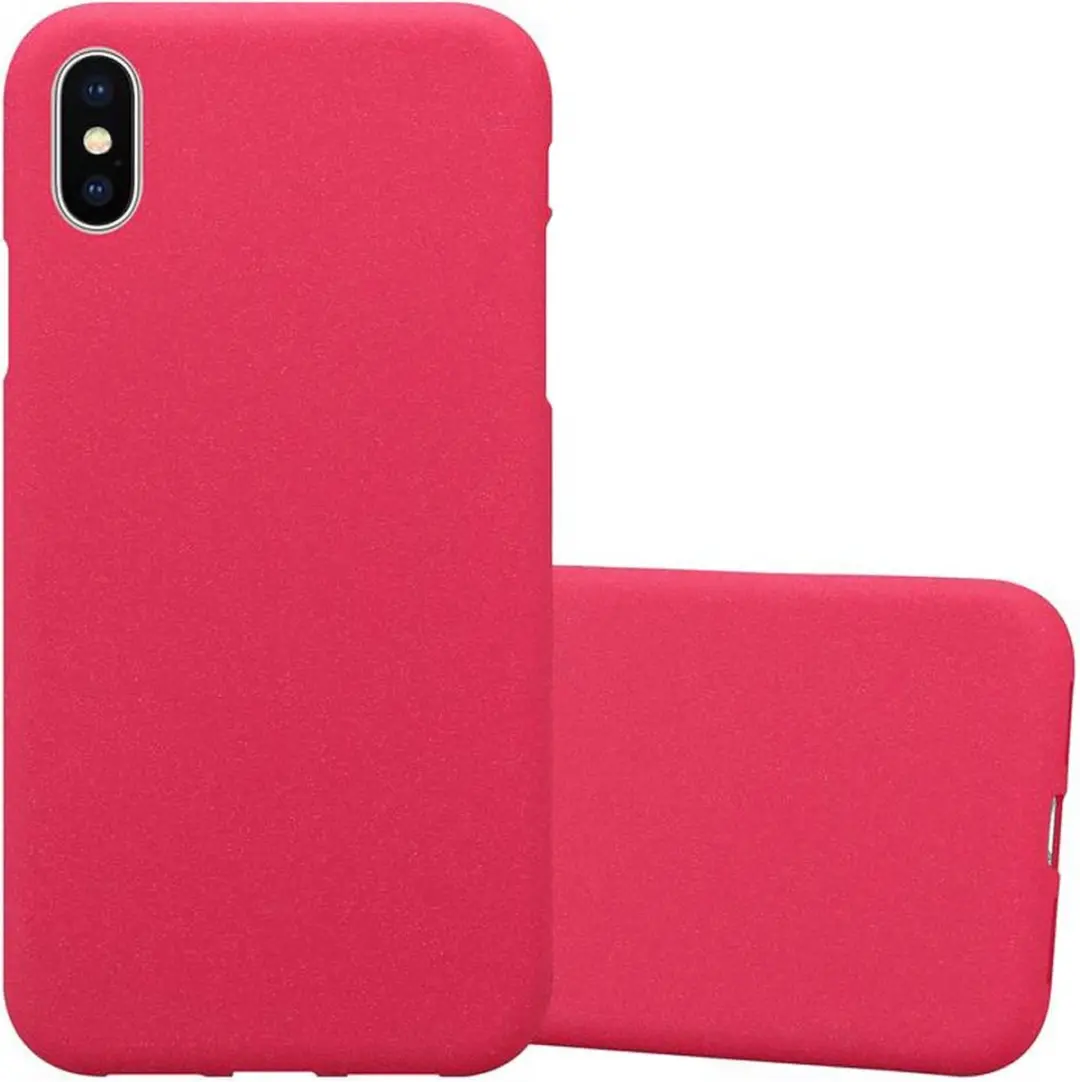 Cadorabo Hoesje geschikt voor Apple iPhone XS MAX in FROST ROOD