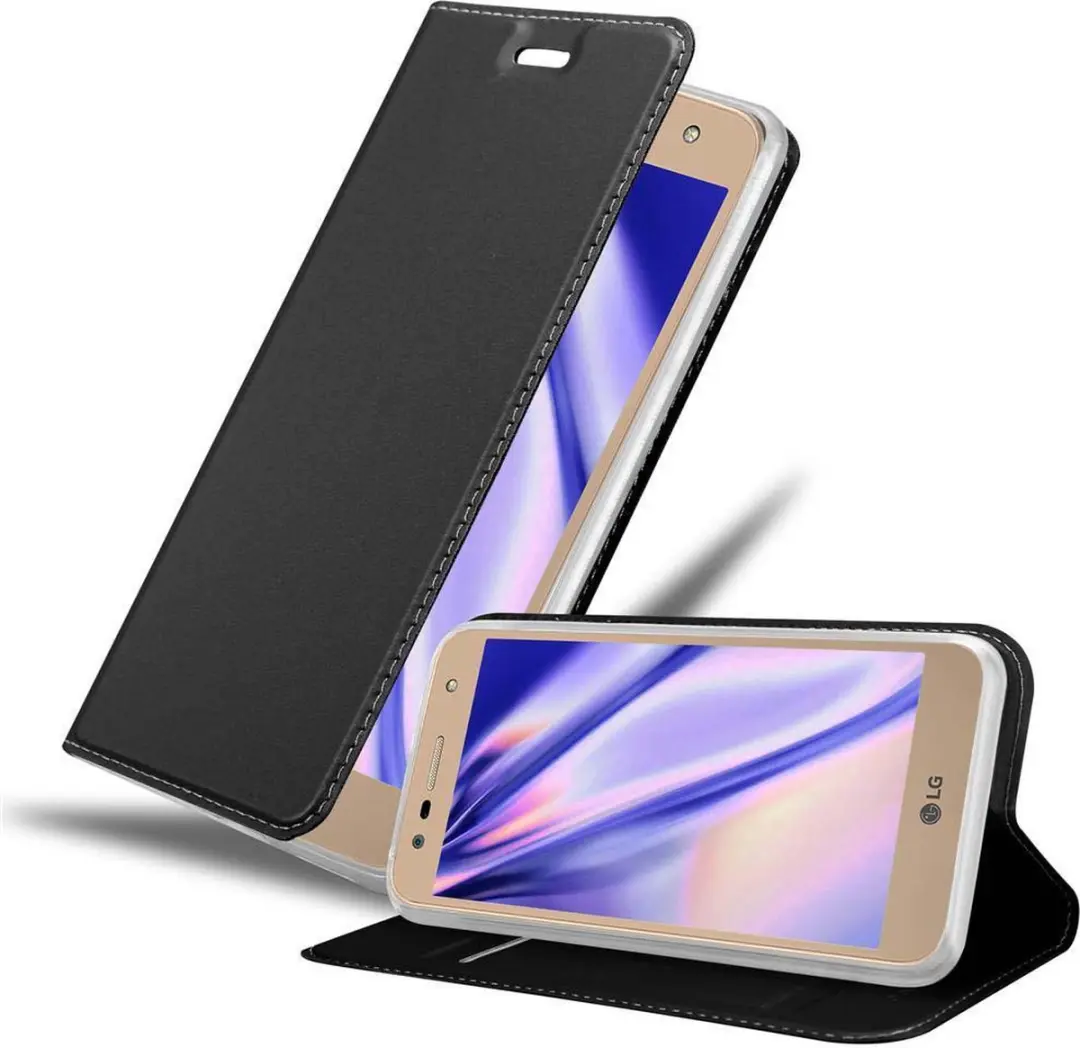 Cadorabo Hoesje geschikt voor LG X POWER 2 in CLASSY ZWART