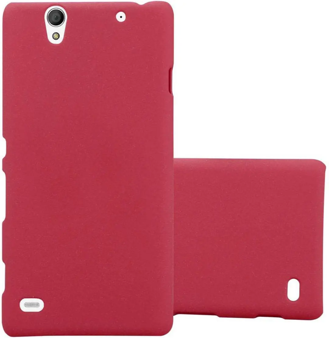 Cadorabo Hoesje geschikt voor Sony Xperia C4 in FROSTY ROOD