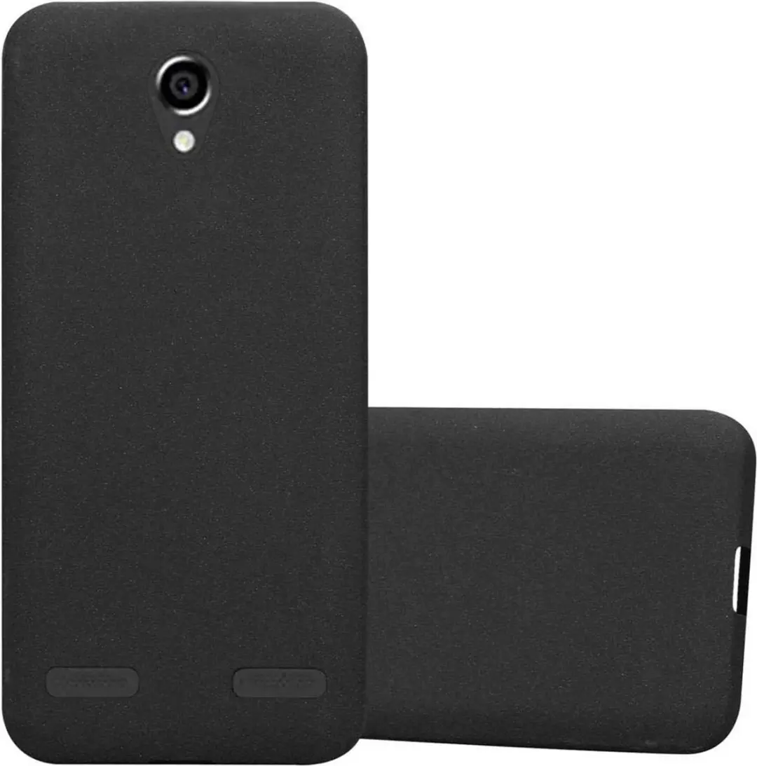 Cadorabo Hoesje geschikt voor ZTE Blade L7 in FROST ZWART