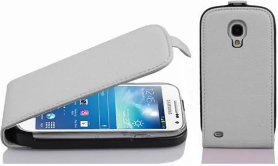 Cadorabo Hoesje geschikt voor Samsung Galaxy S4 MINI in MAGNESIUM WIT