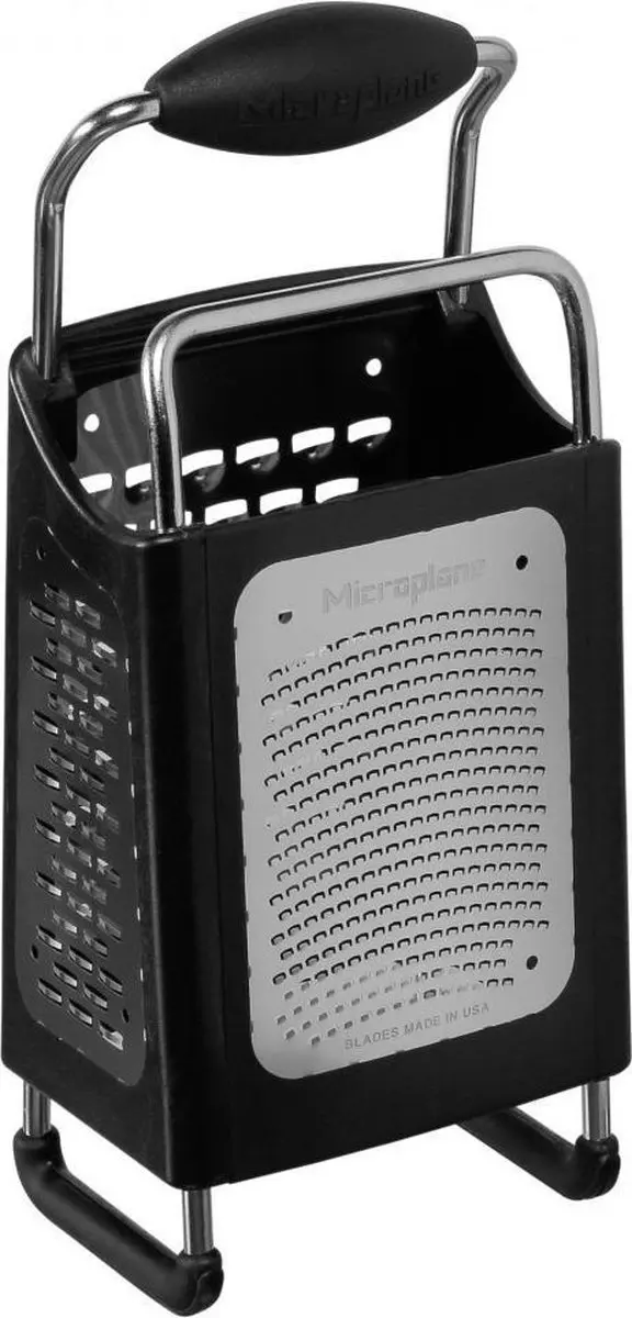 Microplane Box Grater 4-zijdig - Zwart - afbeelding 2 van 6