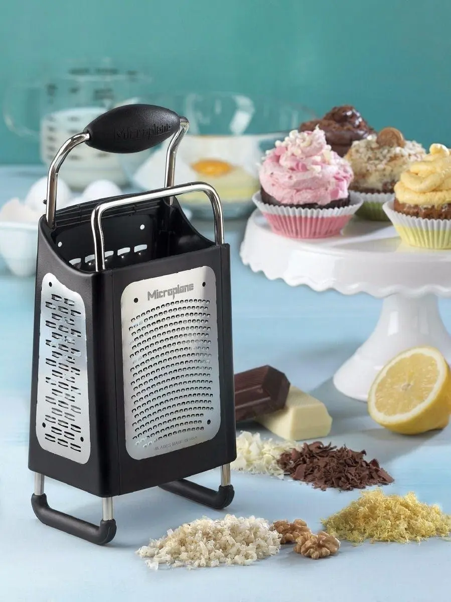 Microplane Box Grater 4-zijdig - Zwart - afbeelding 5 van 6
