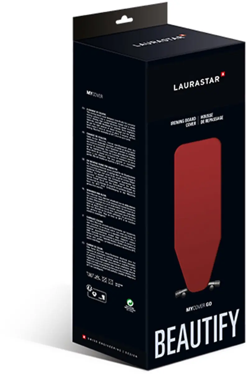 Laurastar Mycover Hoes 127x49.5cm - 100% Katoen - Rood - afbeelding 3 van 3