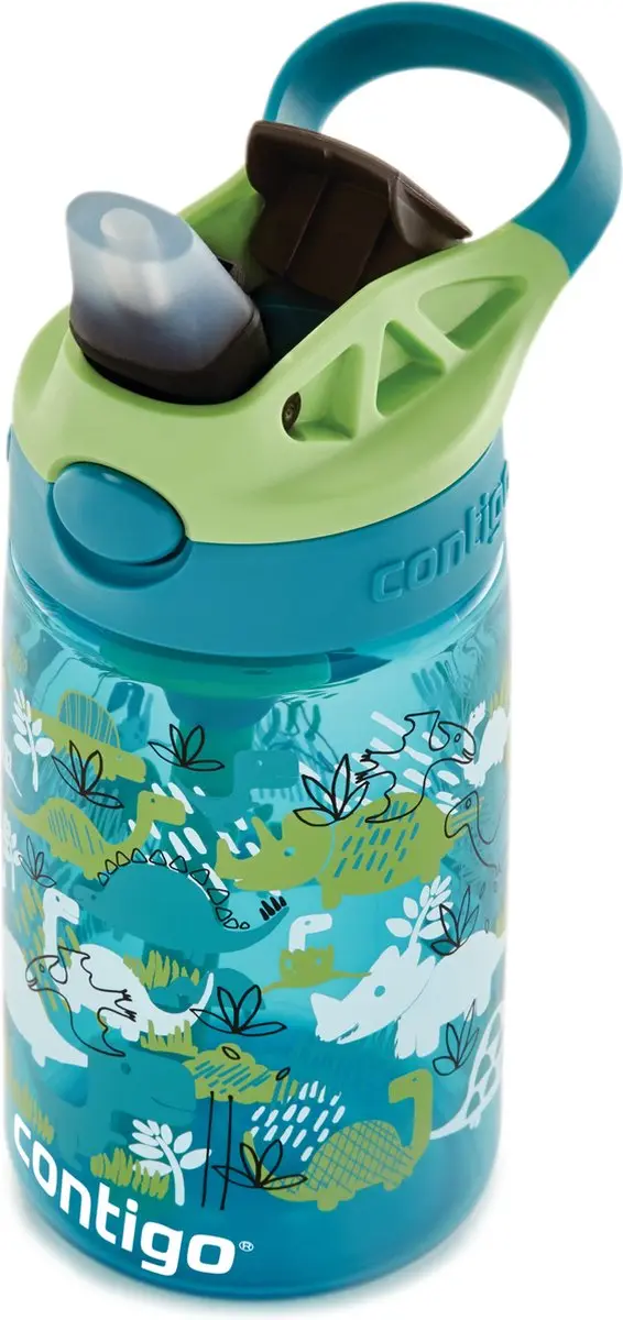 Contigo Easy Clean Autospout Kinderdrinkfles 420ml - Dino Boy - afbeelding 3 van 6