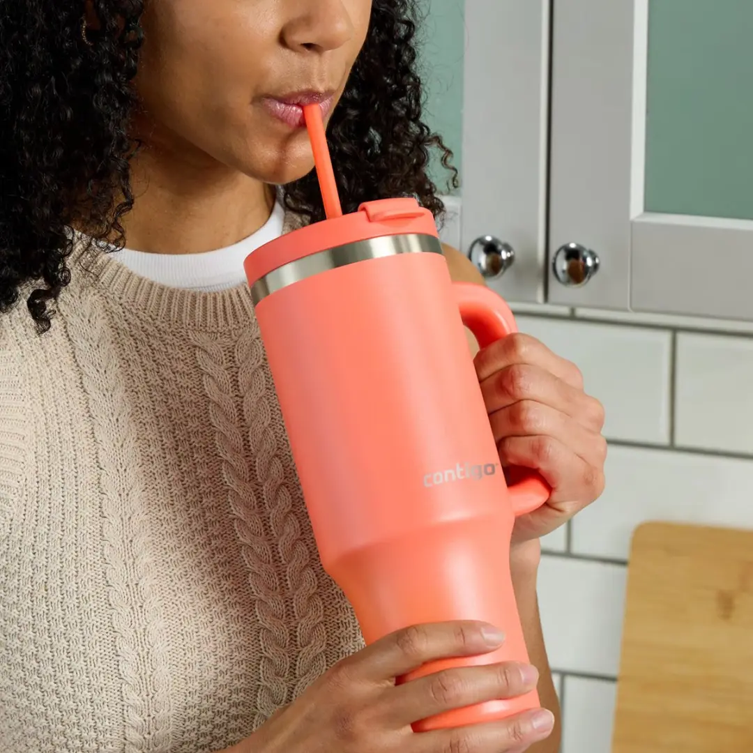 Contigo Streeterville Thermosfles 1,2 Liter - Coral - afbeelding 4 van 6