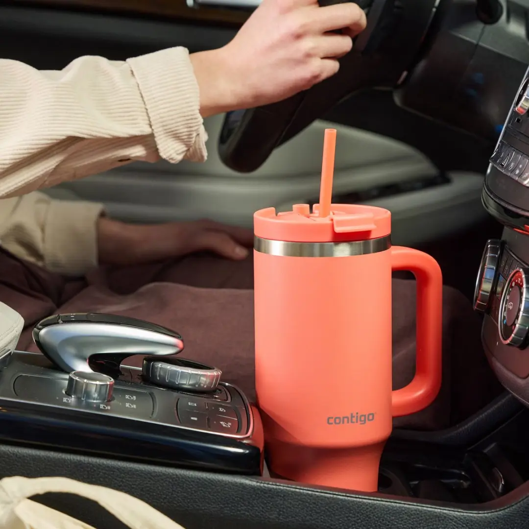Contigo Streeterville Thermosfles 1,2 Liter - Coral - afbeelding 5 van 6