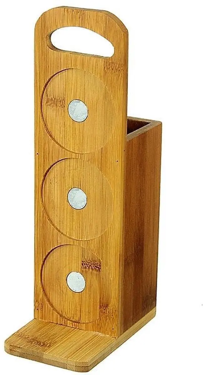 Bamboe Spatelset-Magnetische Kruidenpot-Set Van 3 Stuks-Keukengerei Set-Kruidenp