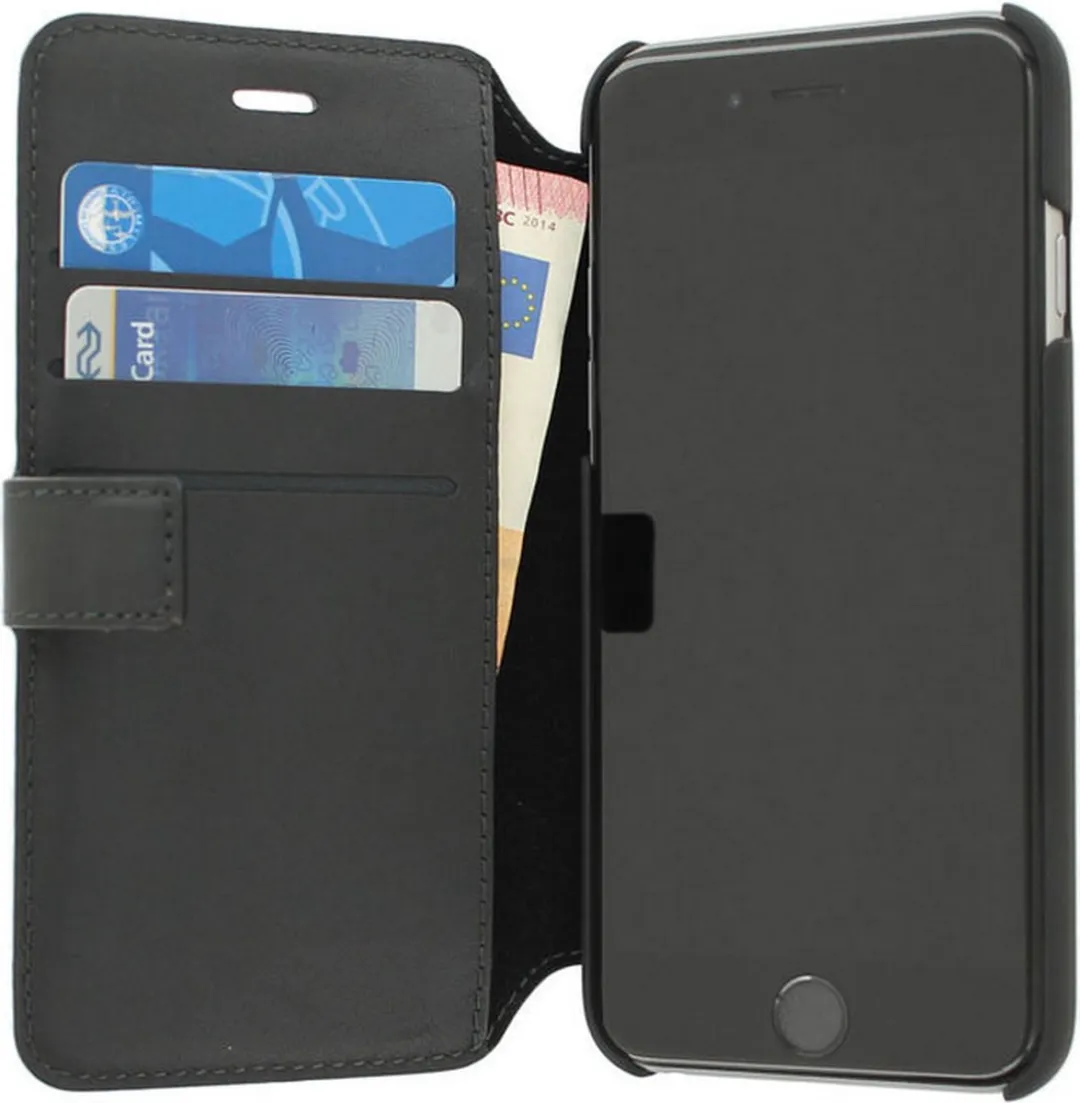 Mercedes-Benz Leather Wallet Book Case iPhone 6/6S Plus - Zwart