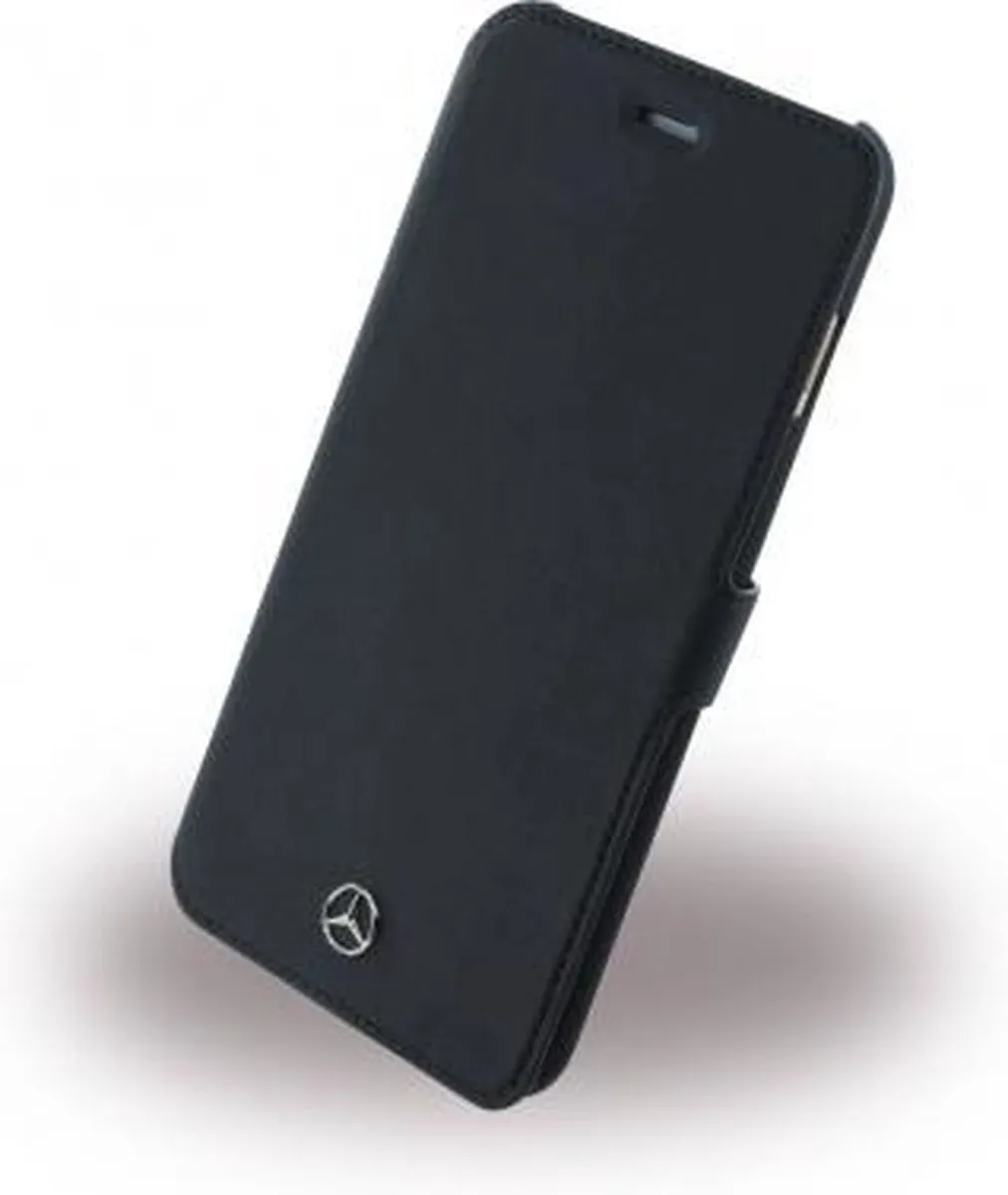 Mercedes-Benz Leather Wallet Book Case iPhone 6/6S Plus - Zwart