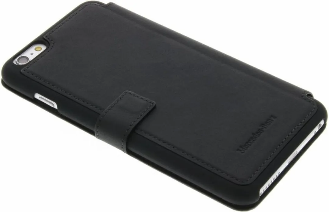 Mercedes-Benz Leather Wallet Book Case iPhone 6/6S Plus - Zwart