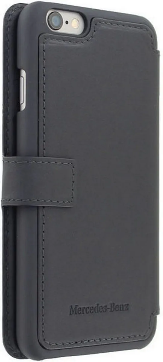 Mercedes-Benz Leather Wallet Book Case iPhone 6/6S Plus - Zwart