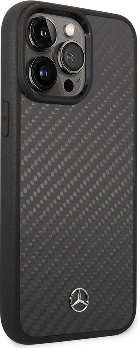 Mercedes-Benz iPhone 14 Pro Max Hoesje - Carbon Zwart