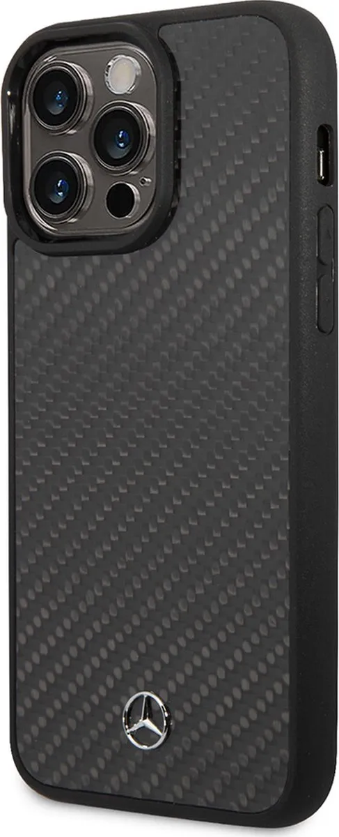 Mercedes-Benz iPhone 14 Pro Max Hoesje - Carbon Zwart
