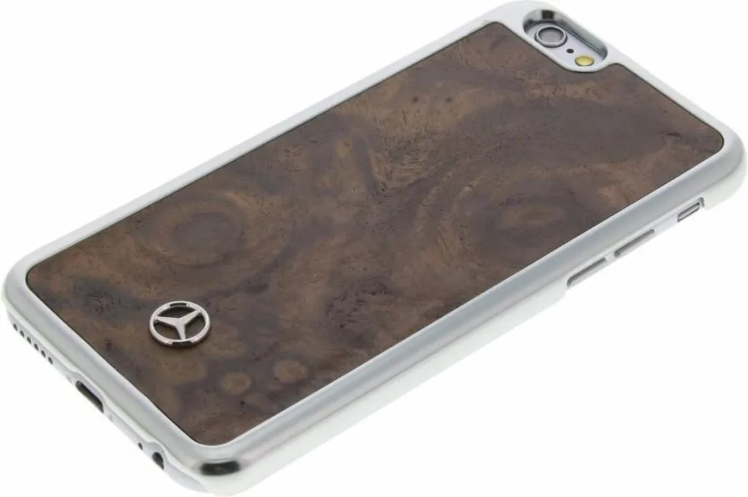 Mercedes-Benz Genuine Wood Hard Case iPhone 6/6s - Bruin - afbeelding 2 van 6