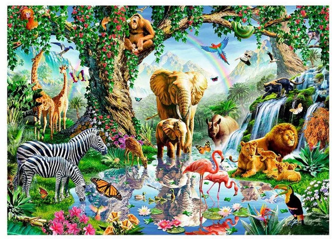 Ravensburger Avonturen in de Jungle Legpuzzel 1000 Stuks - Multicolor - afbeelding 6 van 6