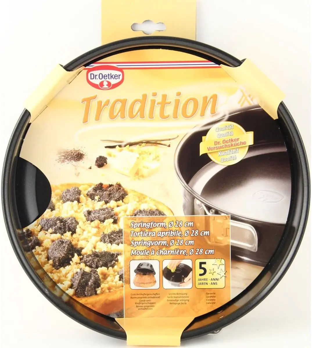Dr. Oetker Tradition Springvorm Ø28cm - Zwart - afbeelding 6 van 6