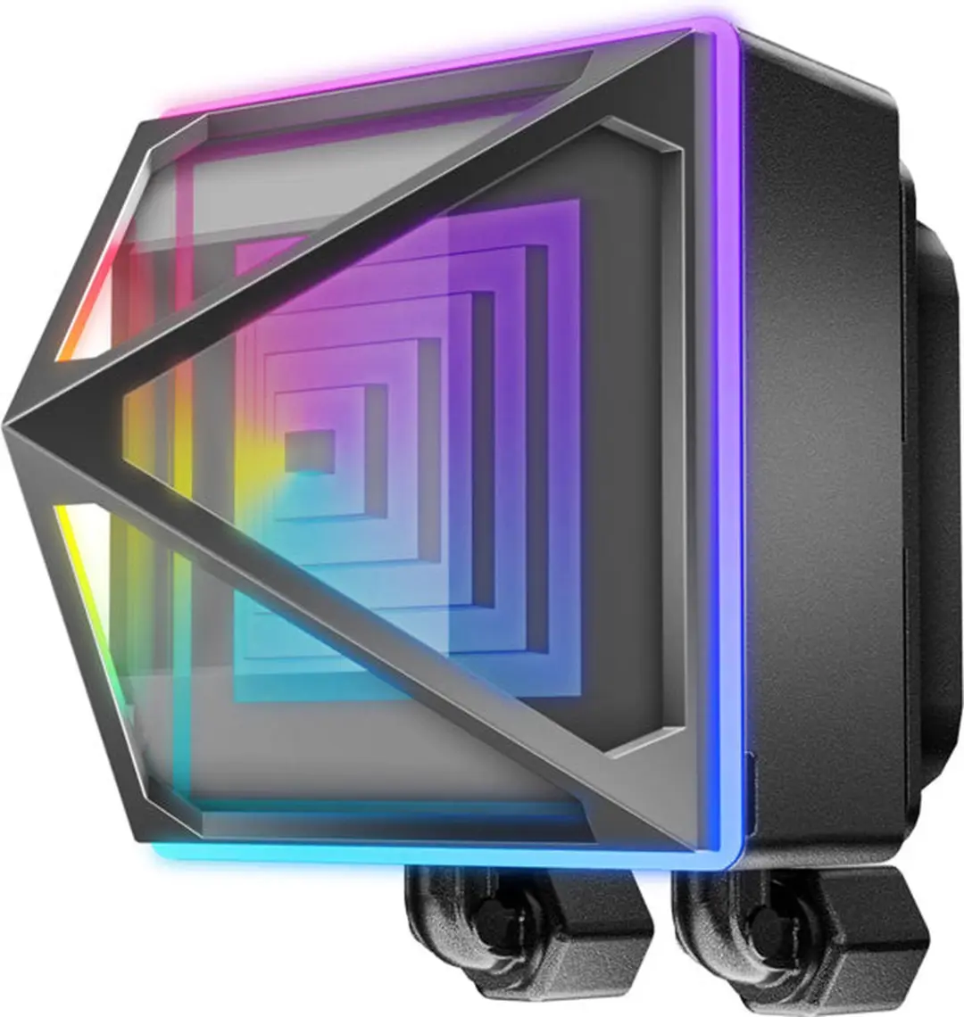 AZZA Pyramid 240mm ARGB CPU Waterkoeler LCAZ-240Y-ARGB - Zwart - afbeelding 2 van 4