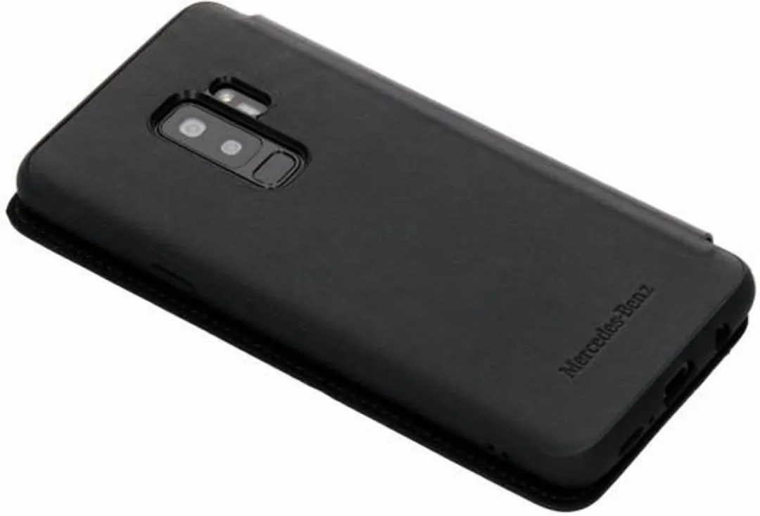 Mercedes-Benz Galaxy S9+ Hoesje - Zwart Leder - 2 Pasjes