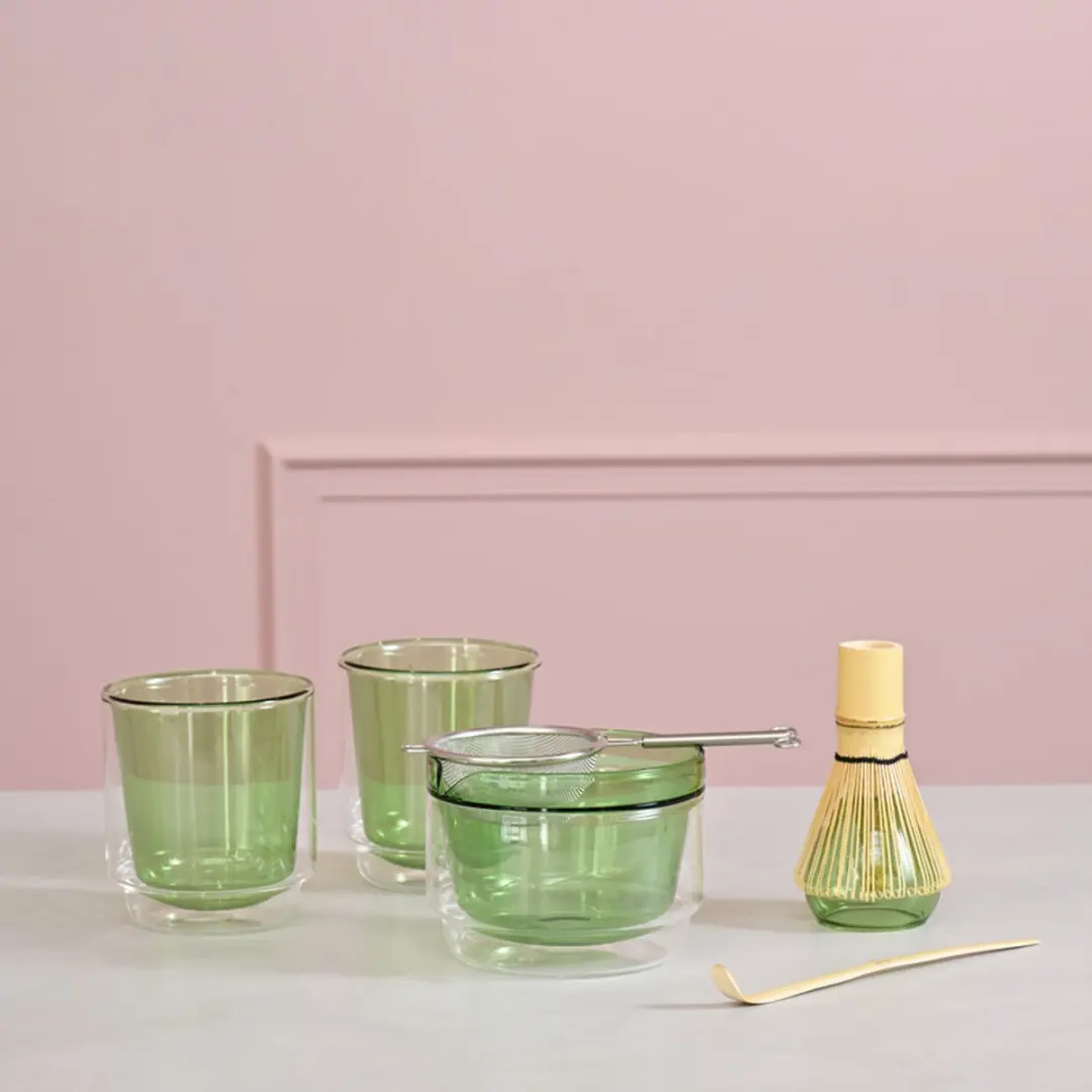 HARIO Matcha Theeset - Dubbelwandige Kom - Groen - afbeelding 2 van 3