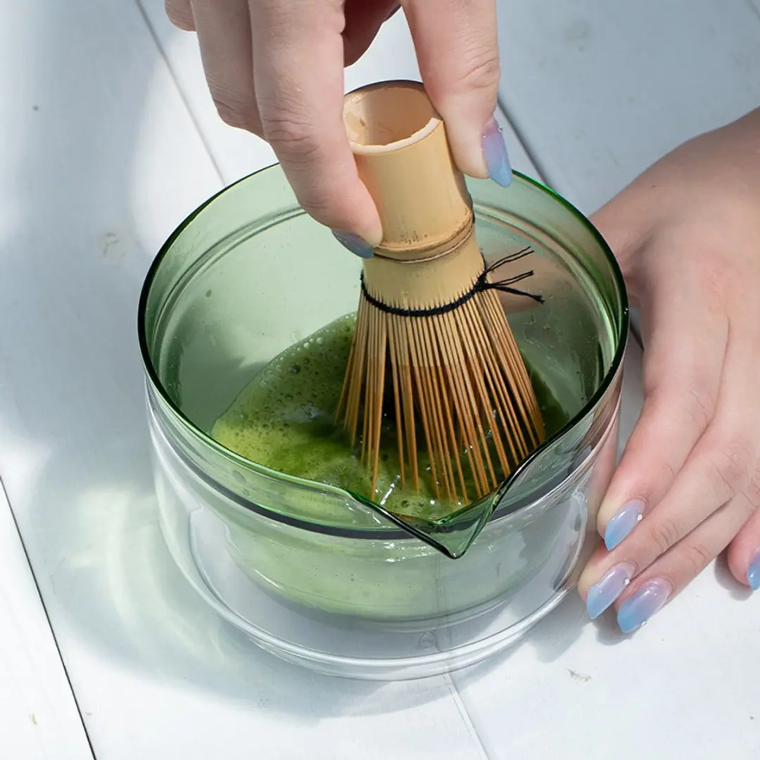 HARIO Matcha Theeset - Dubbelwandige Kom - Groen - afbeelding 3 van 3