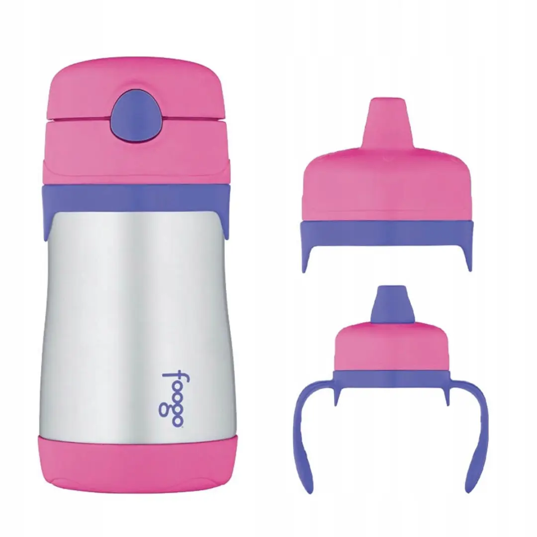 Thermos Foogo Kinder Drinkfles met Rietje & Set