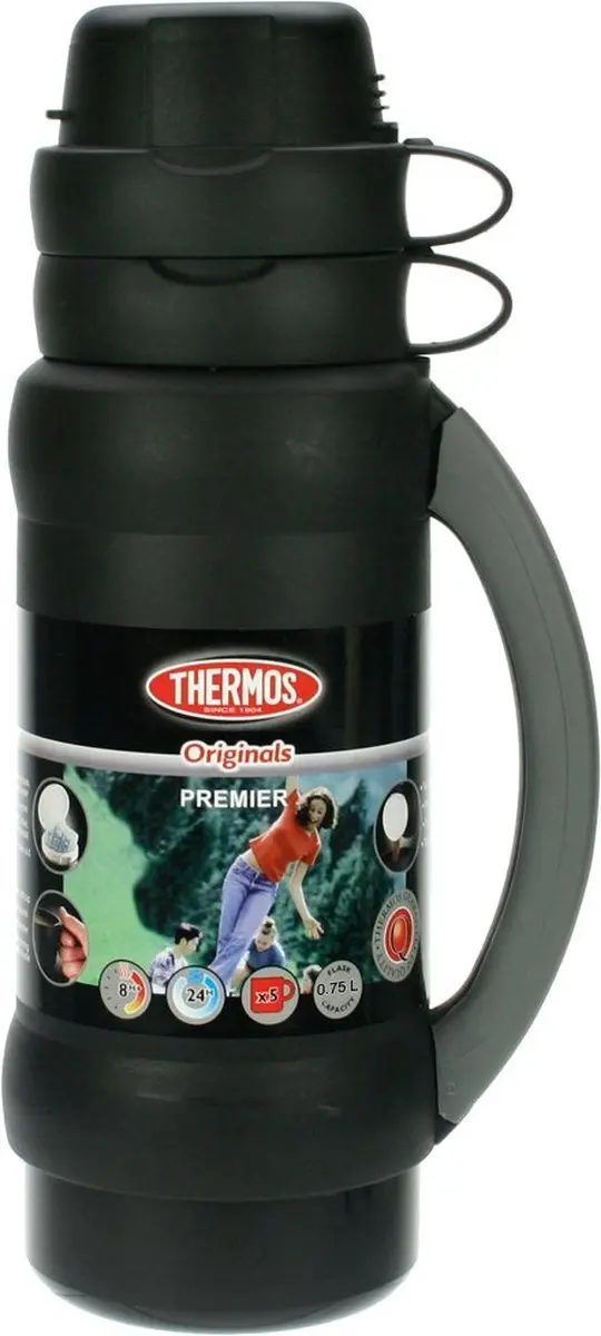 Thermos Premier Isoleerfles 0.75 L Zwart