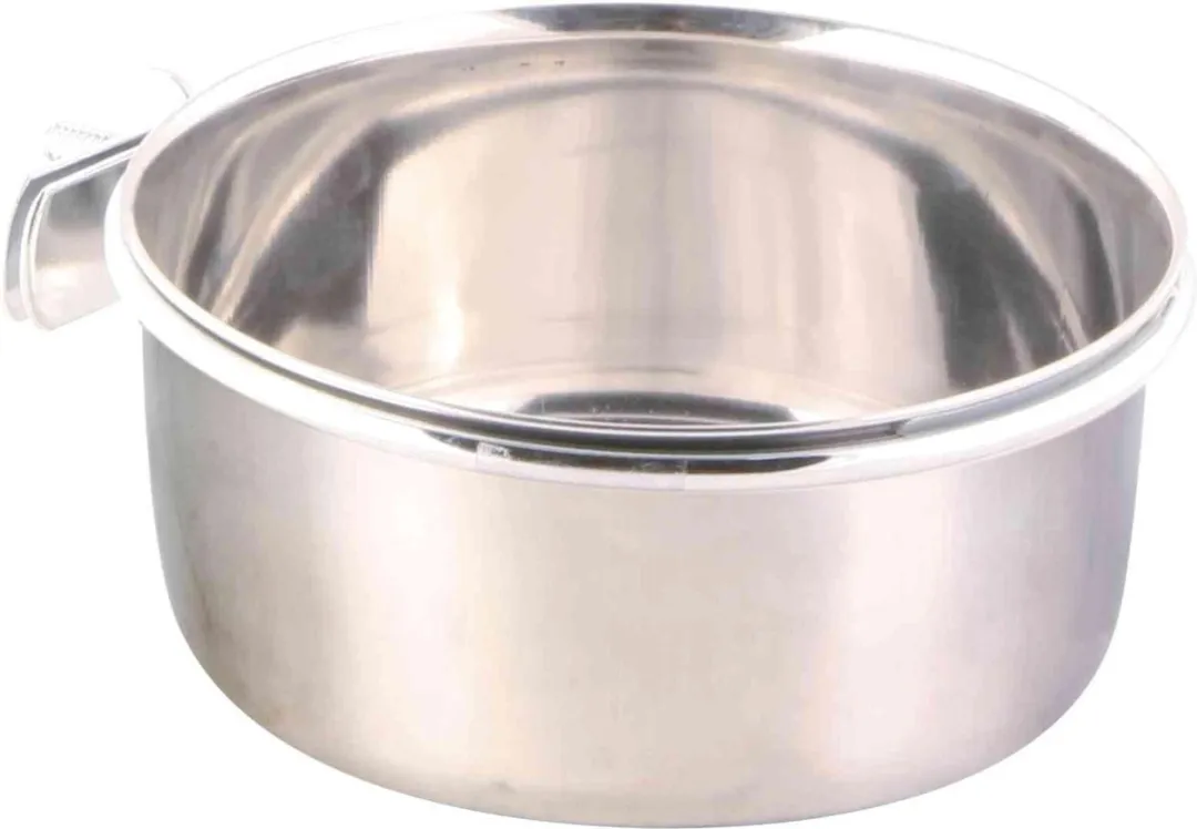 Trixie RVS Voerbak 600ml - Ø12cm - Zilver - afbeelding 3 van 4