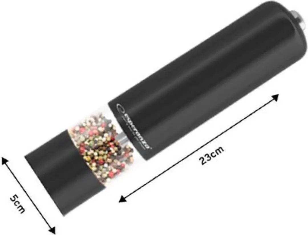 Esperanza Malabar EKP001K Elektrische Pepermolen - Zwart - afbeelding 2 van 6