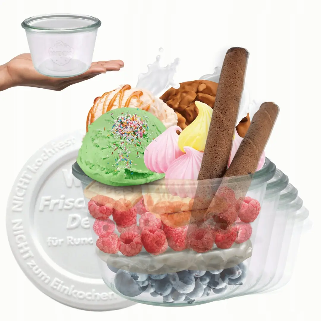 Weck Glazen Potten 370ml met Kunststof Deksel