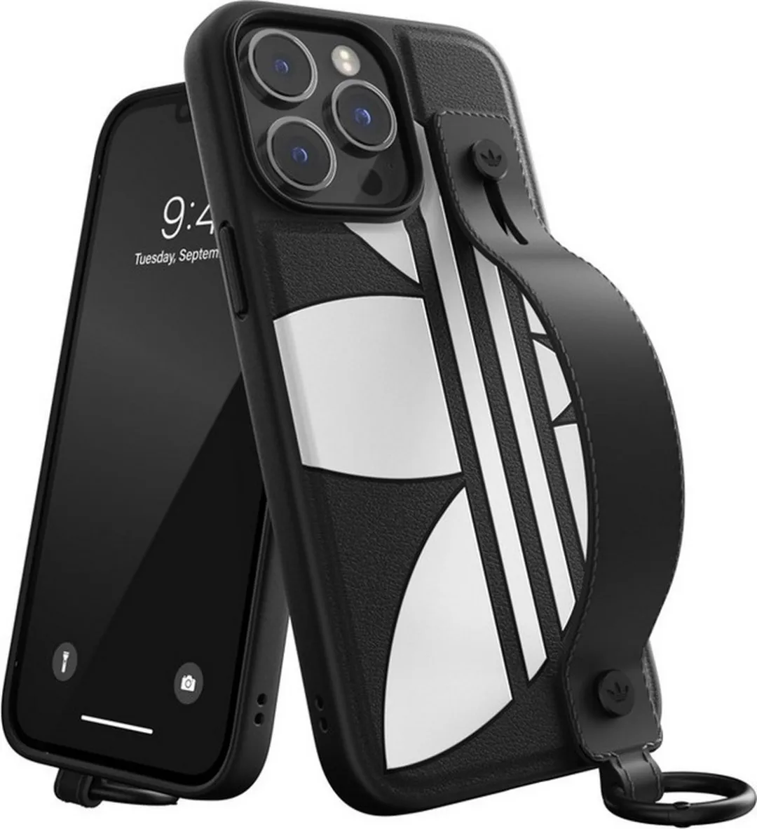 Adidas Back Cover iPhone 14 Pro - Zwart
