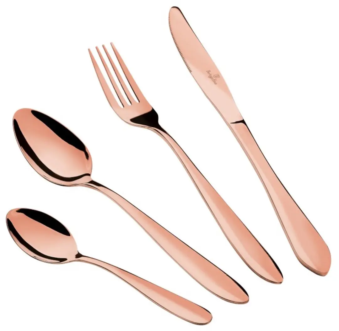24-delige roestvrijstalen bestekset uit de Rose Gold Collection