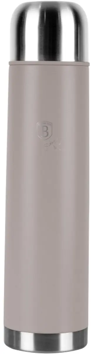 Roestvrijstalen thermosfles 1 l Taupe Black Collection