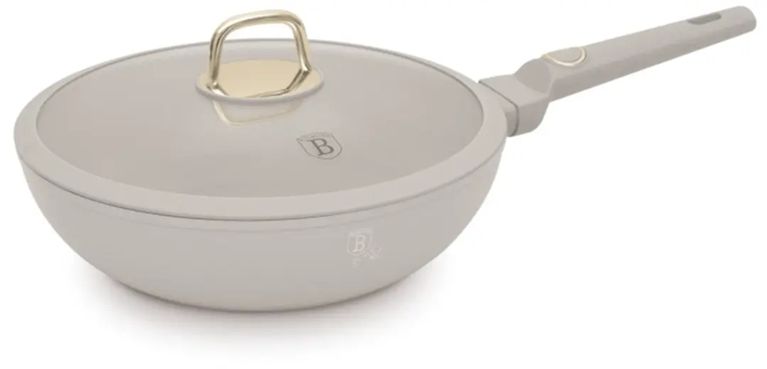 Wokpan met titaniumcoating en deksel, 28 cm, Sahara Collection
