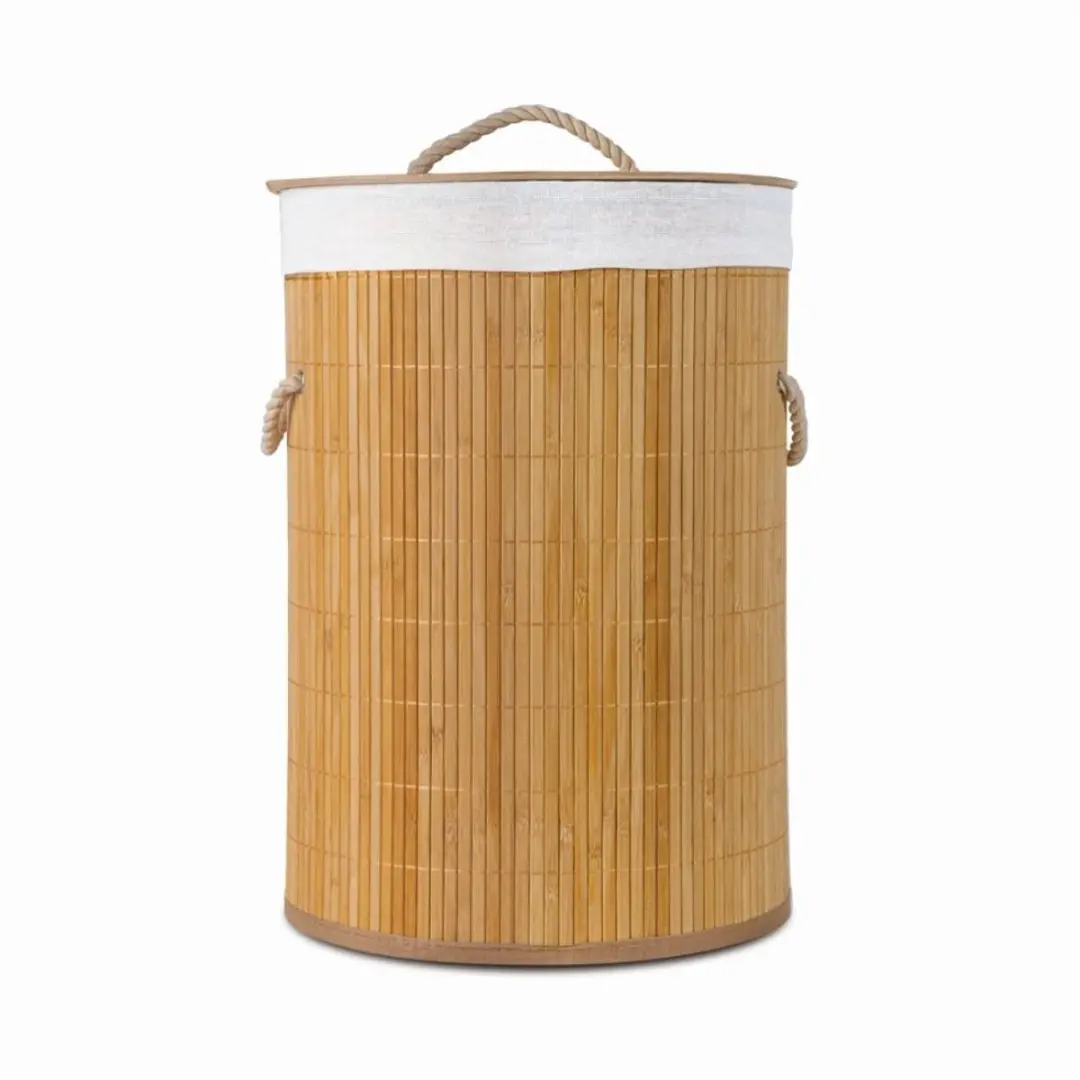 Wasmand 35 x 50 cm, ronde bamboemand