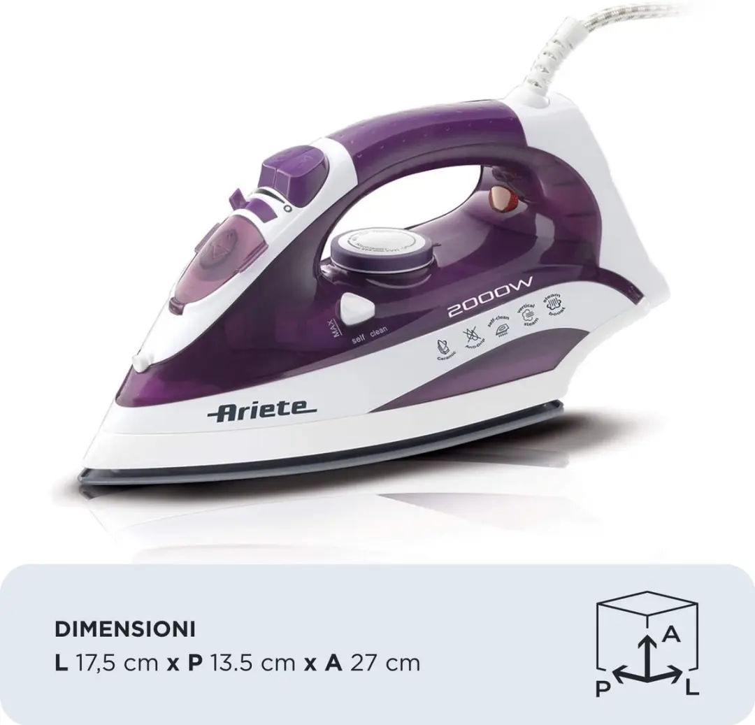Ariete 6235/00 Stoomstrijkijzer - 2000W - afbeelding 6 van 6