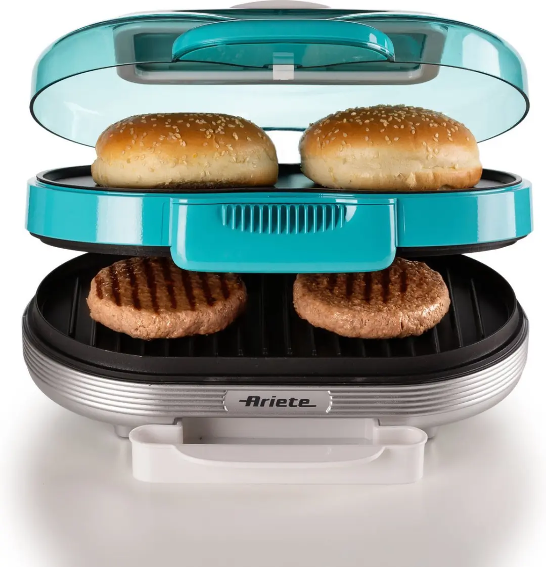 Ariete 0205/01 Party Time Hamburgermaker - 1200W - Blauw - afbeelding 2 van 6