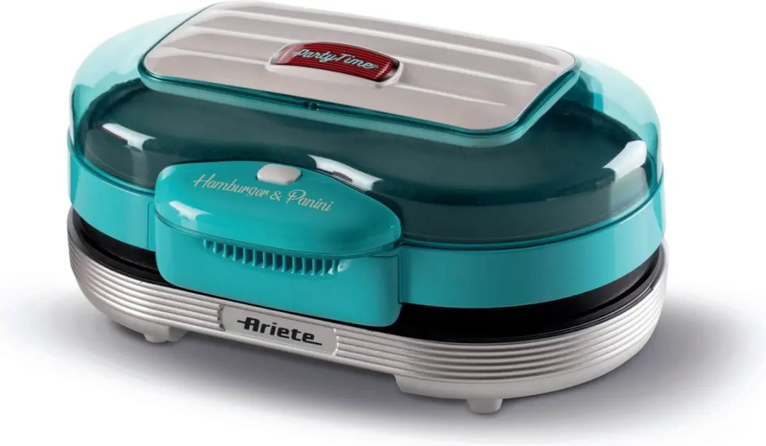 Ariete 0205/01 Party Time Hamburgermaker - 1200W - Blauw - afbeelding 5 van 6