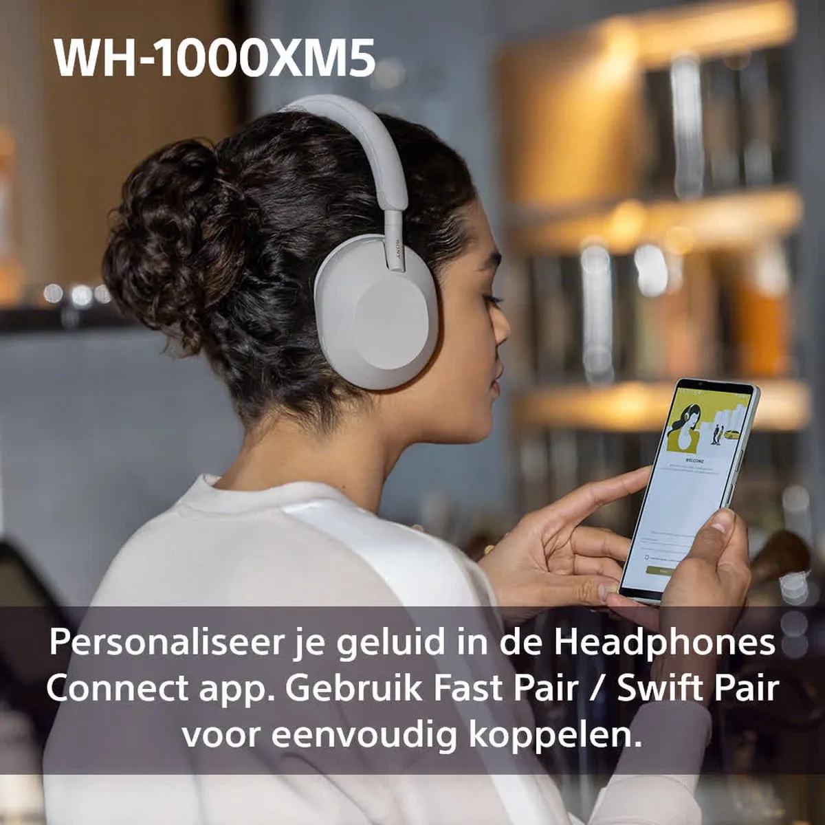 Sony WH-1000XM5 Noise Cancelling Koptelefoon - Zwart - afbeelding 6 van 6