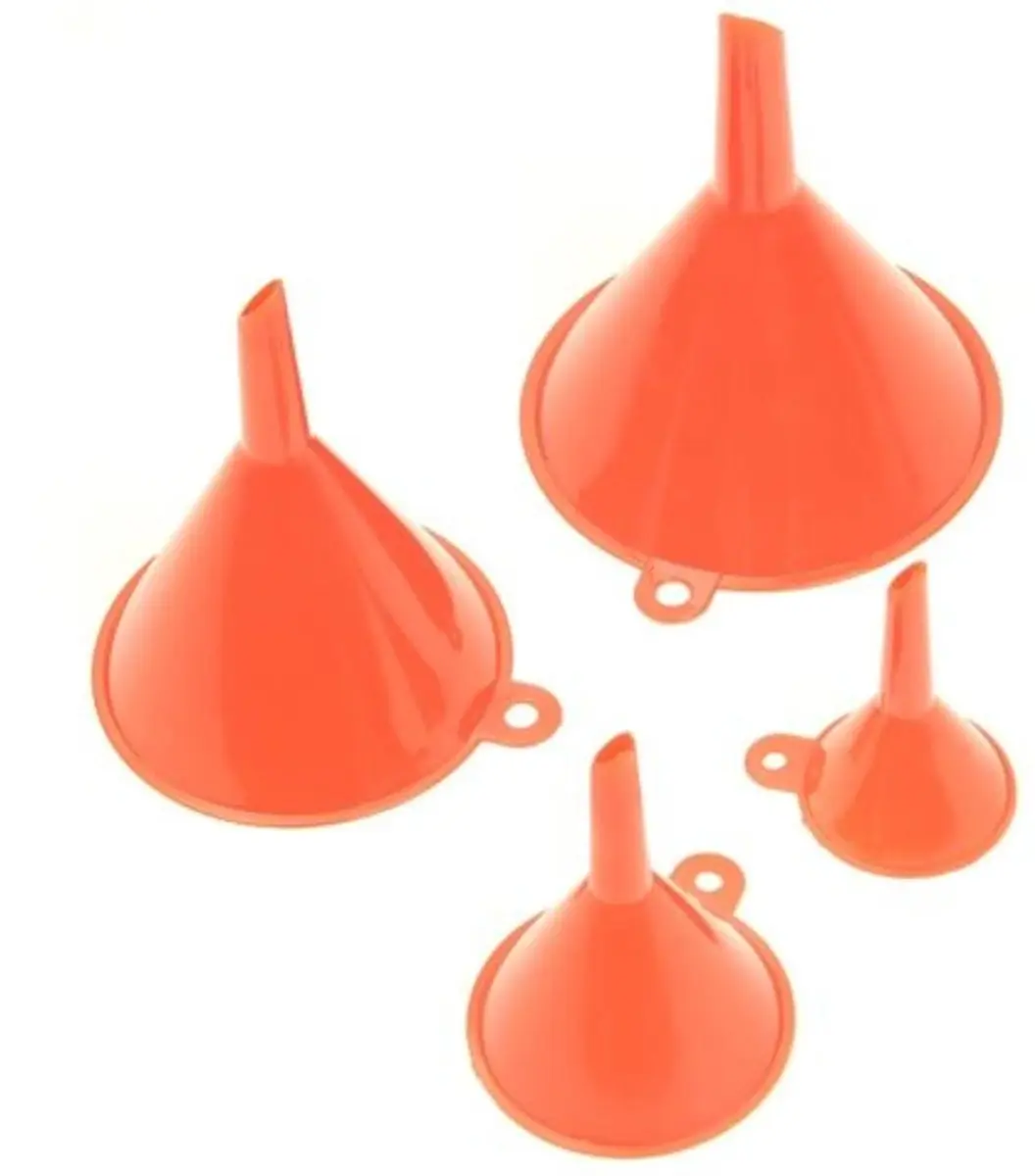 ProPlus Trechterset Kunststof - Oranje - 4 maten - afbeelding 4 van 6