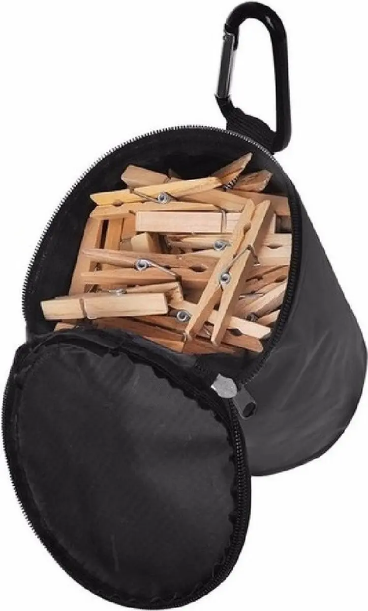 Wasknijperzak met karabijnhaak
