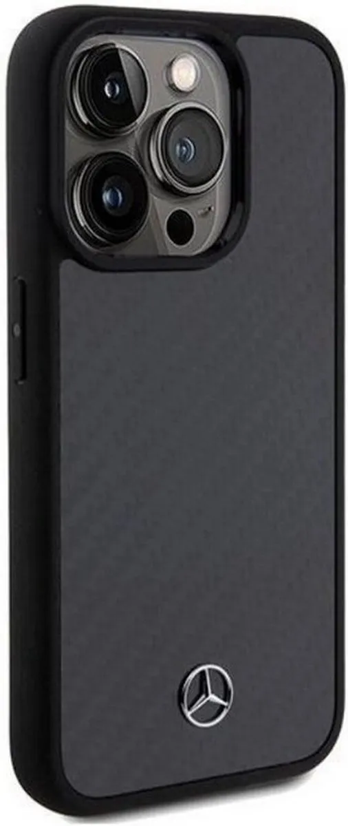 Mercedes-Benz Carbon Back Case iPhone 15 Pro - Zwart