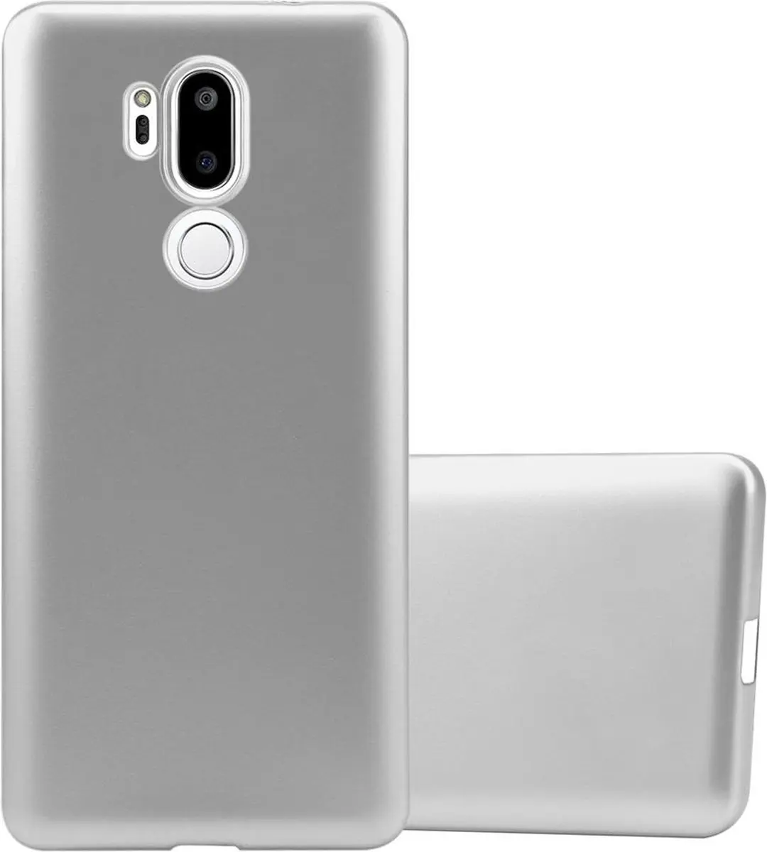 Cadorabo Hoesje geschikt voor LG G7 ThinQ / FIT / ONE in METALLIC ZILVER