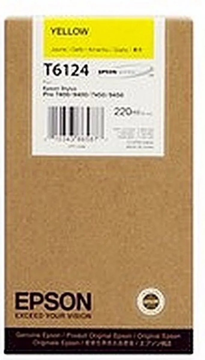 Epson T6124 Inktcartridge Geel - 220ml
