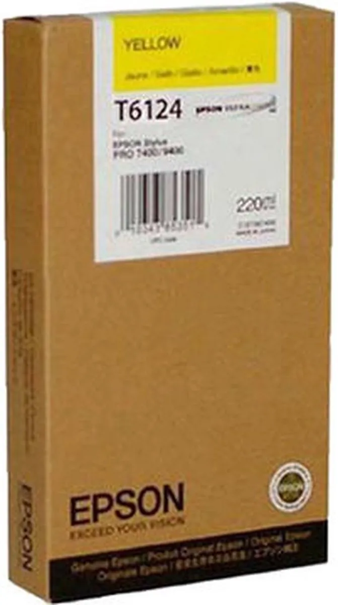 Epson T6124 Inktcartridge Geel - 220ml