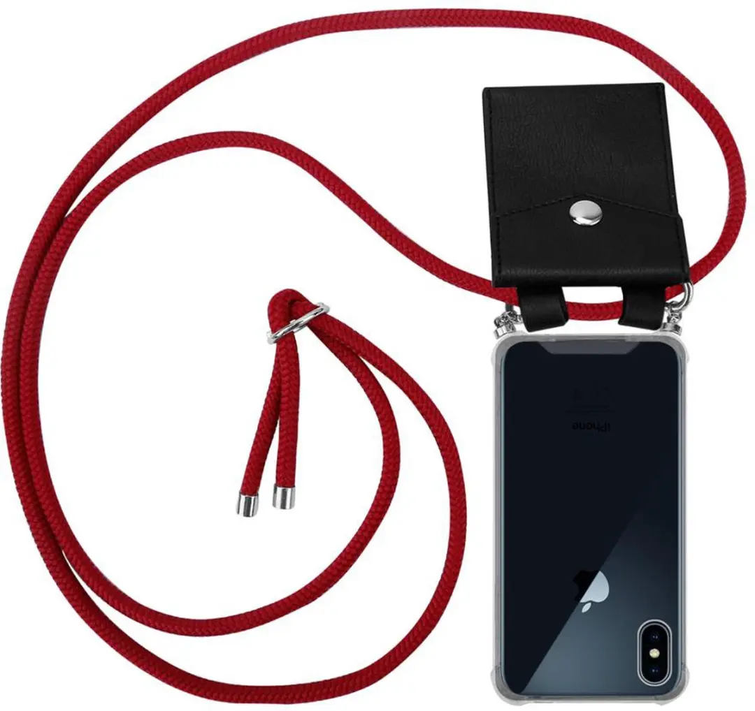 Cadorabo Hoesje geschikt voor Apple iPhone X / XS in ROBIJN ROOD