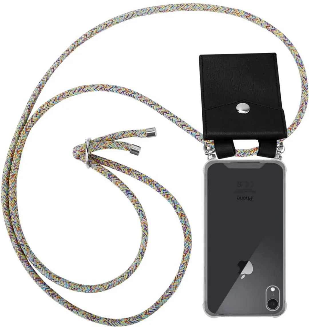 Cadorabo Hoesje geschikt voor Apple iPhone XR in REGENBOOG