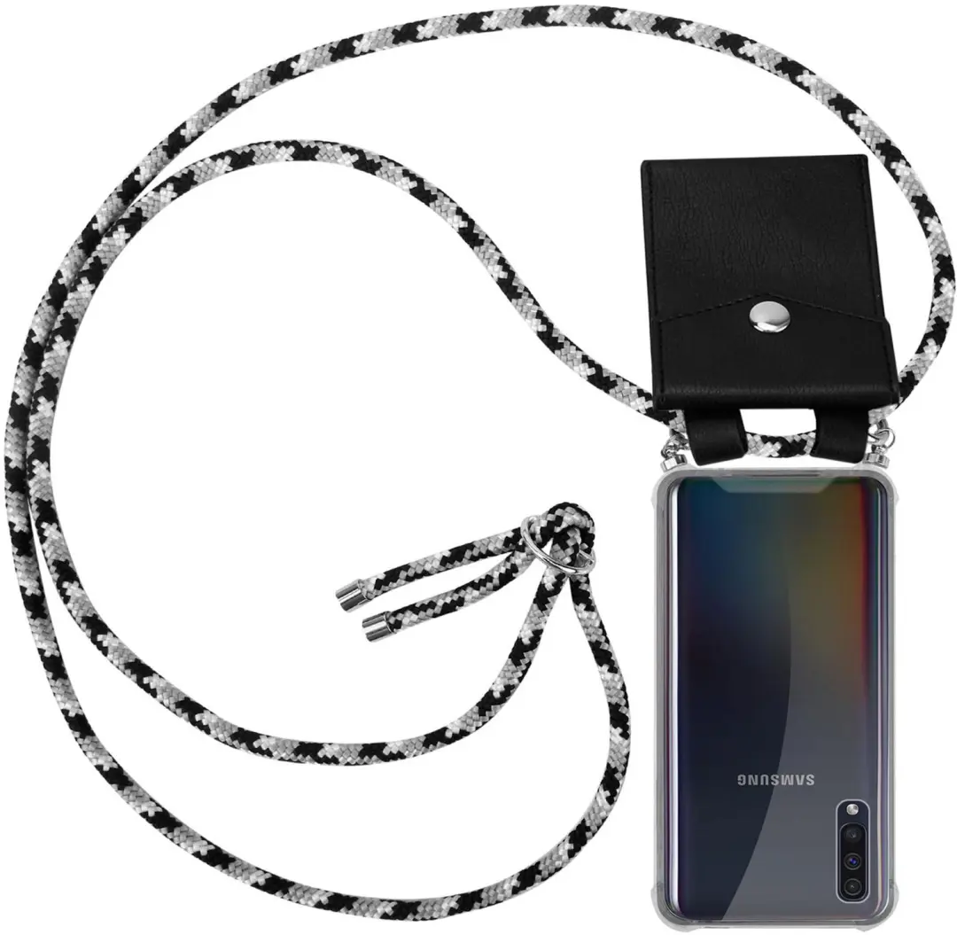Cadorabo Hoesje geschikt voor Samsung Galaxy A50 4G / A50s / A30s in ZWARTE CAMO
